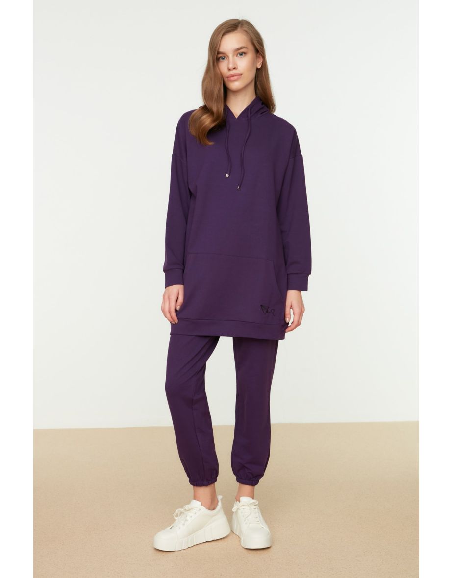 Purple discount sweatsuit set