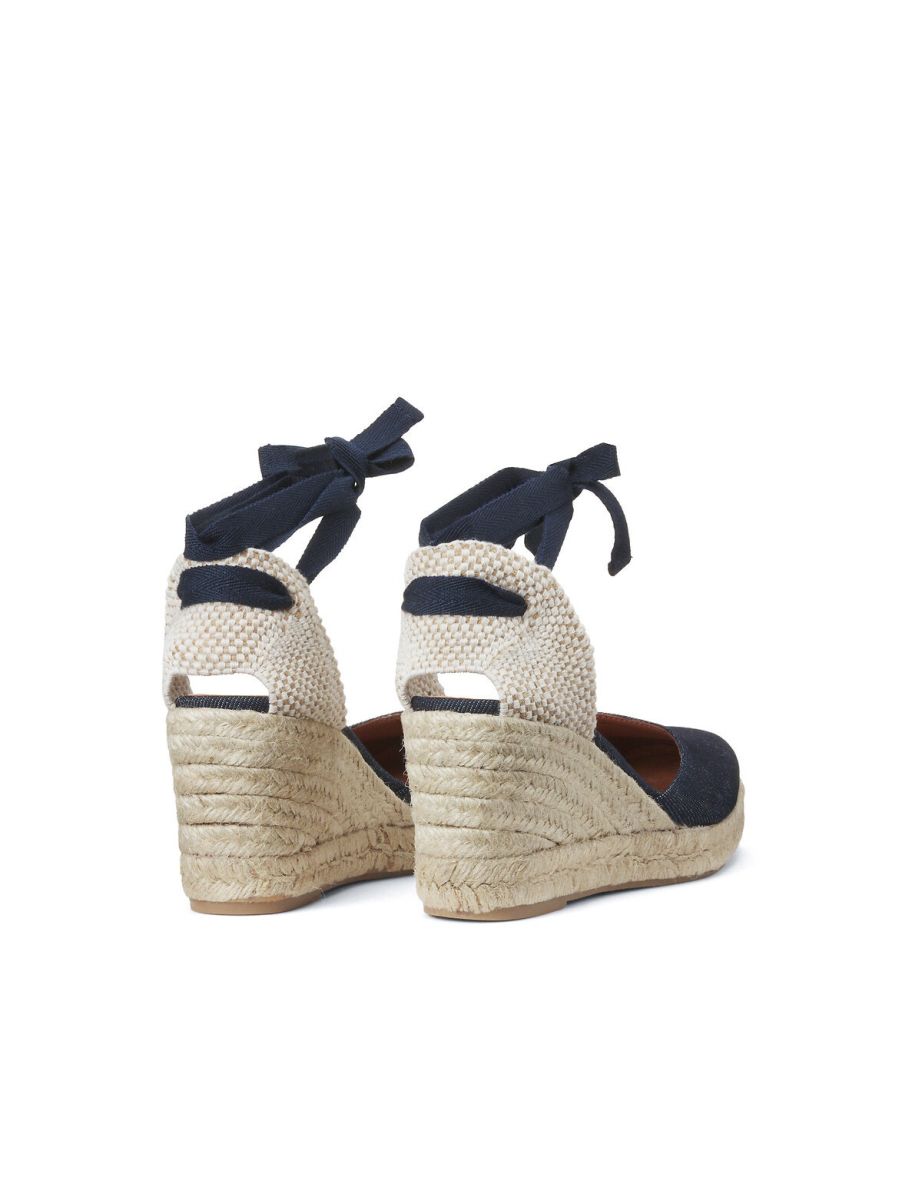 Wedge Espadrilles with Ankle Tie - 3
