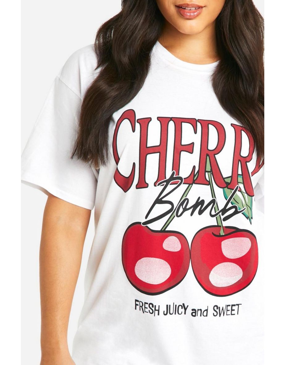 Plus Cherry Bomb T-shirt - white - 3