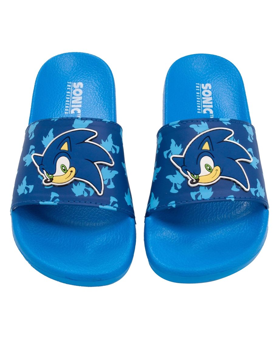 Sonic The Hedgehog Childrens/Kids Sliders - Blue - 3