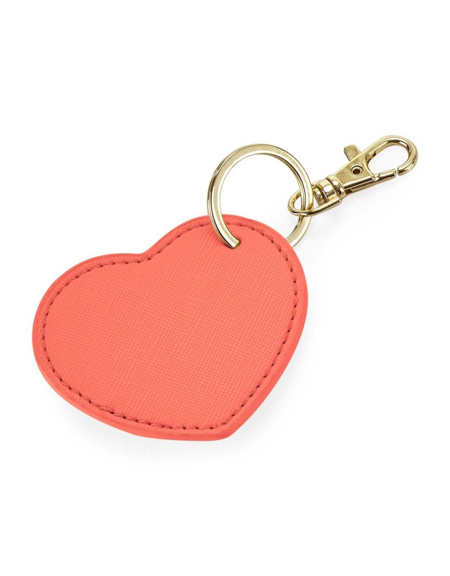 Bagbase Boutique Heart Key Clip - Coral
