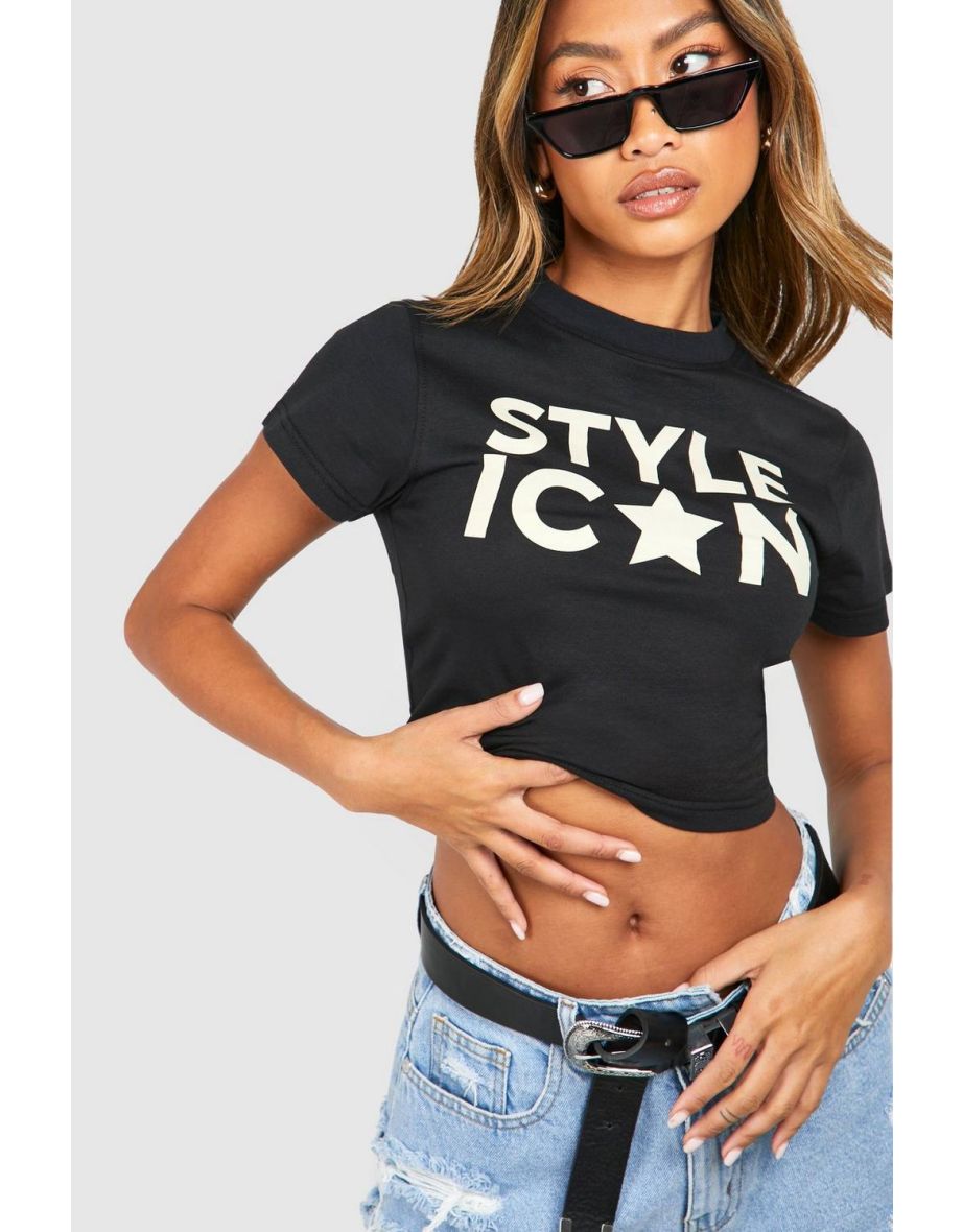 Style Icon Baby Tee - black - 3