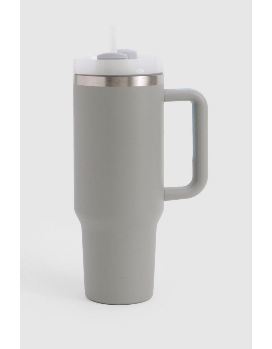 Stainless Steel Large Tumbler Cup - grey