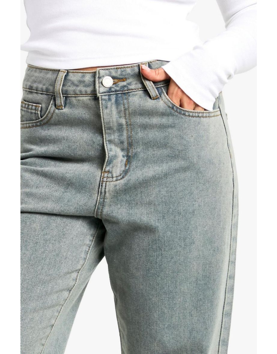 Petite 28 Inch Basic Straight Leg Jeans - 3