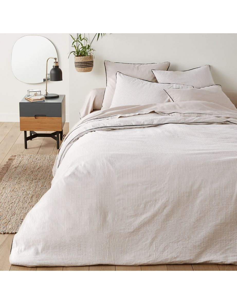 Lior Linen / Cotton Fitted Sheet - 1