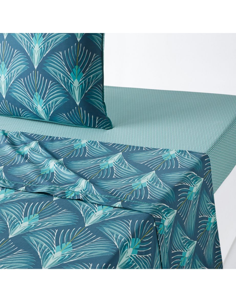 Pampelune Cotton Percale Flat Sheet