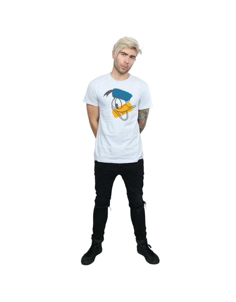 Disney Mens Donald Duck Head T-Shirt - Sports Grey - 3