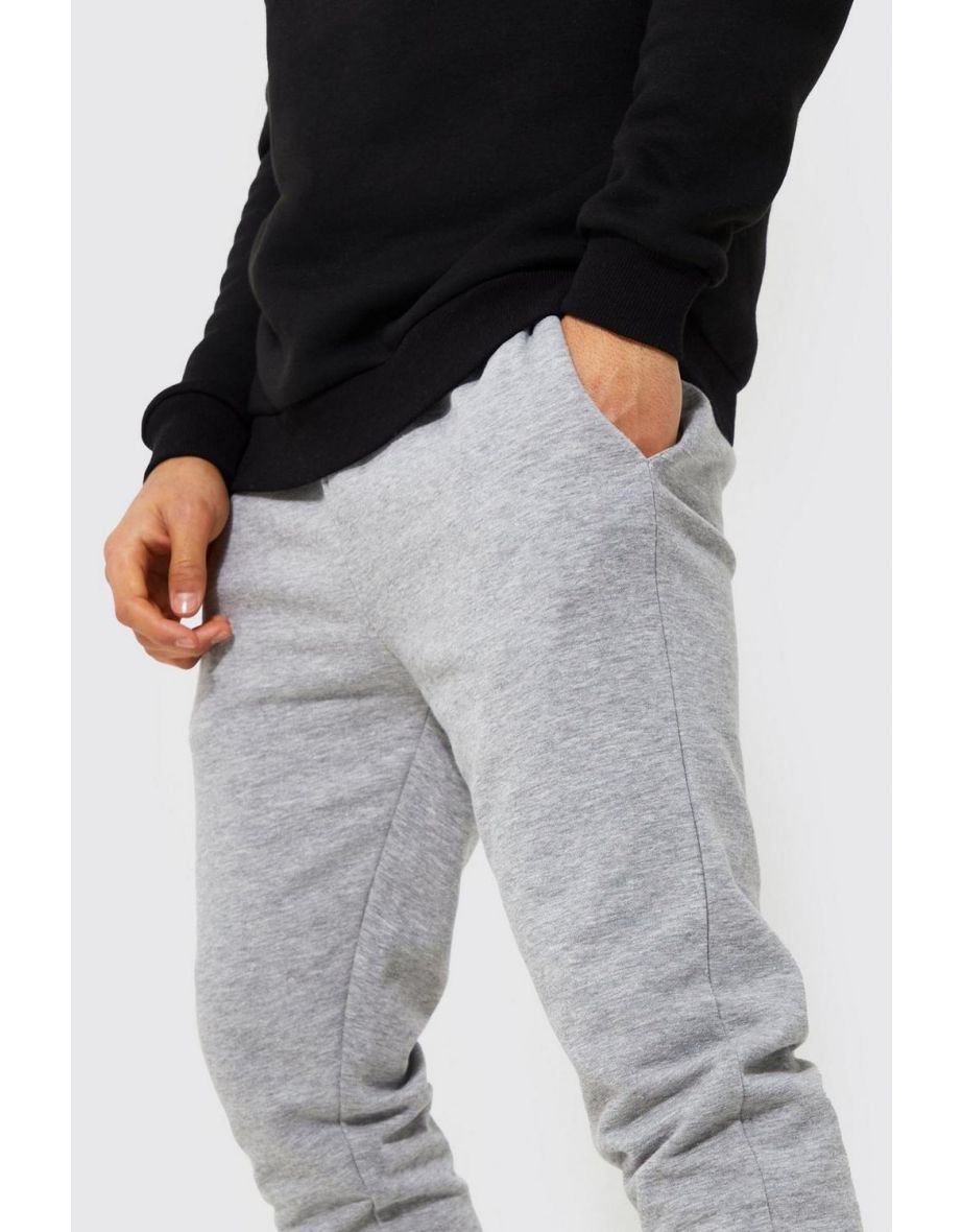 Basic Skinny Fit Jogger with REEL Cotton - grey marl - 3