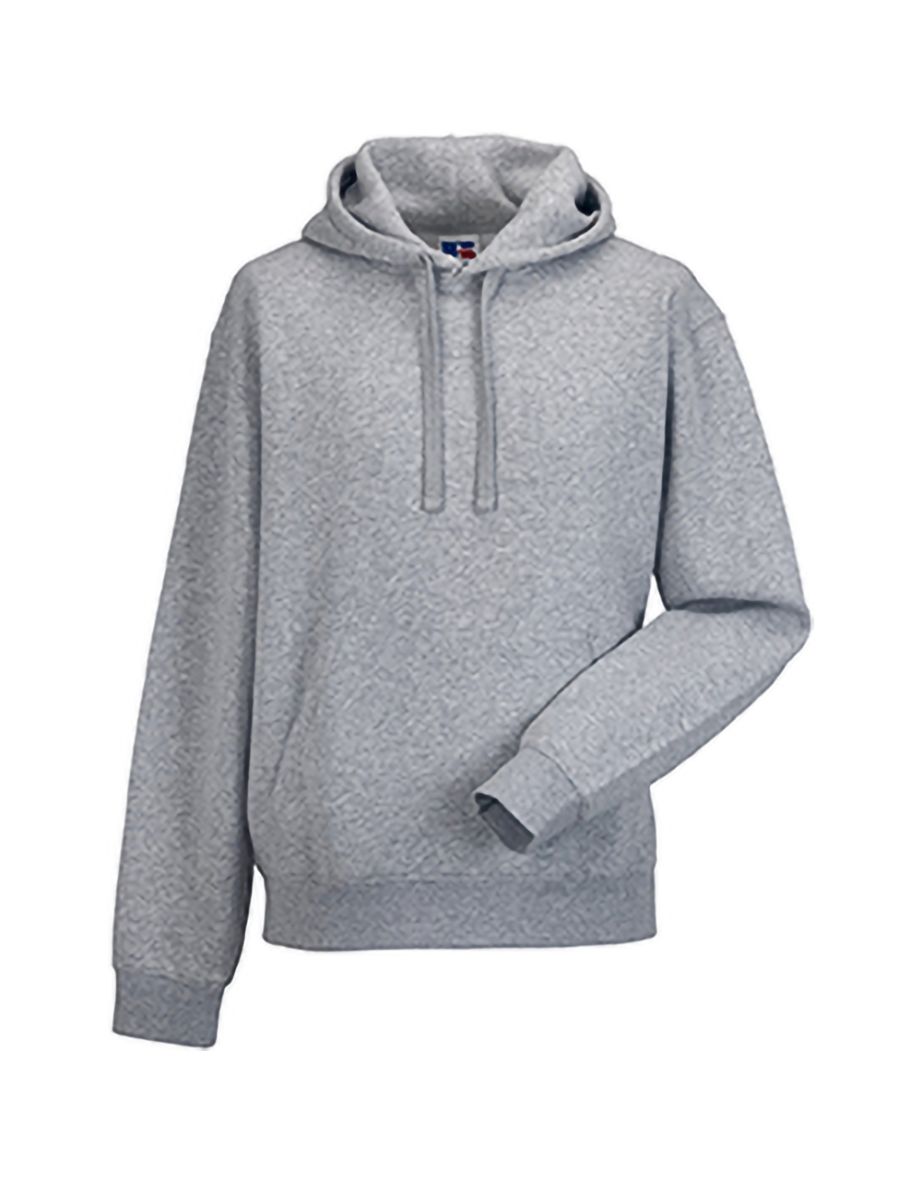 Russell Mens Authentic Hooded Sweatshirt / Hoodie - Light Oxford - 3