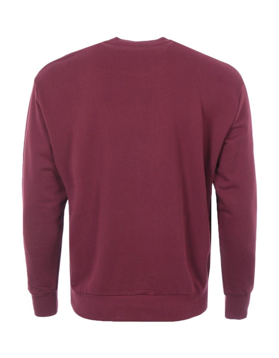 Men's Diesel SCrew Crew Neck D Logo Sweatshirt in Red - 1