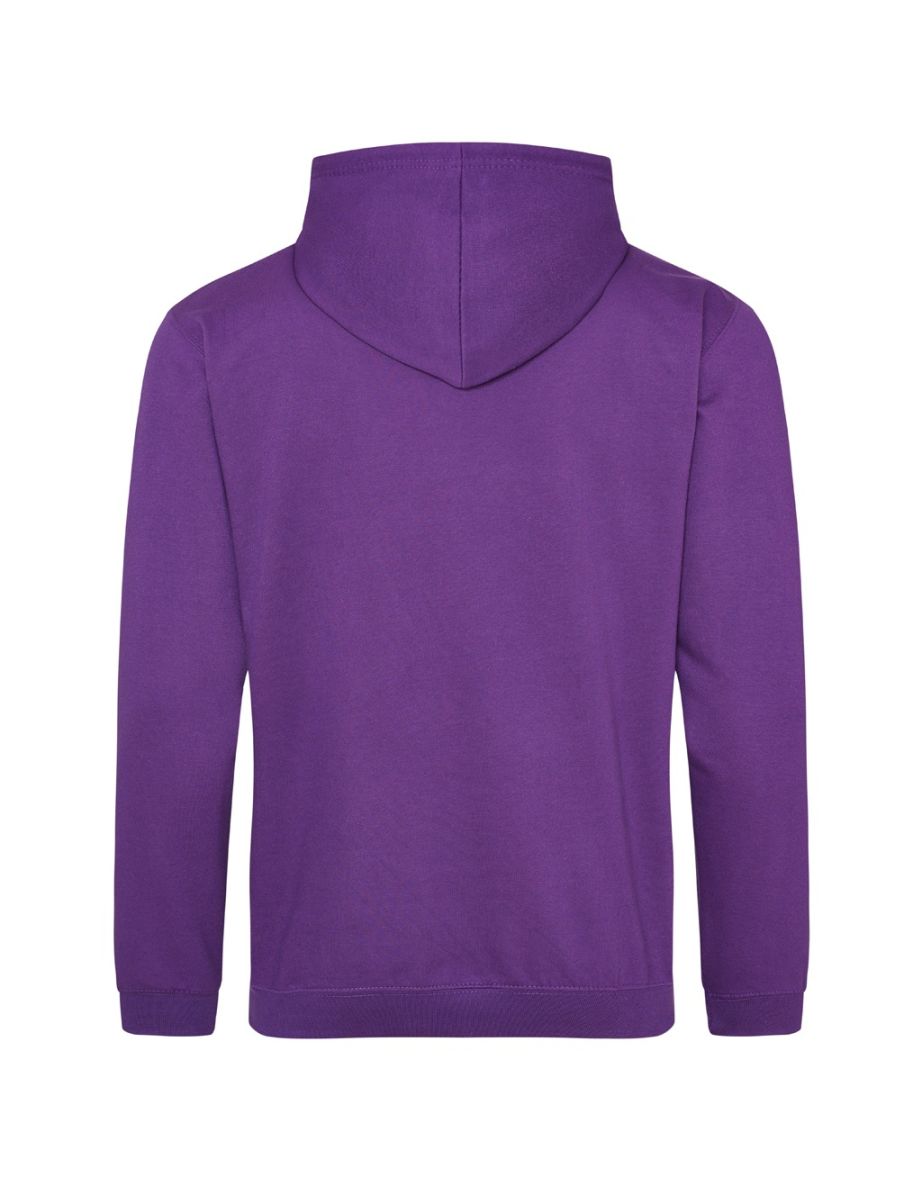 Awdis Unisex Adult College Hoodie - Purple - 1