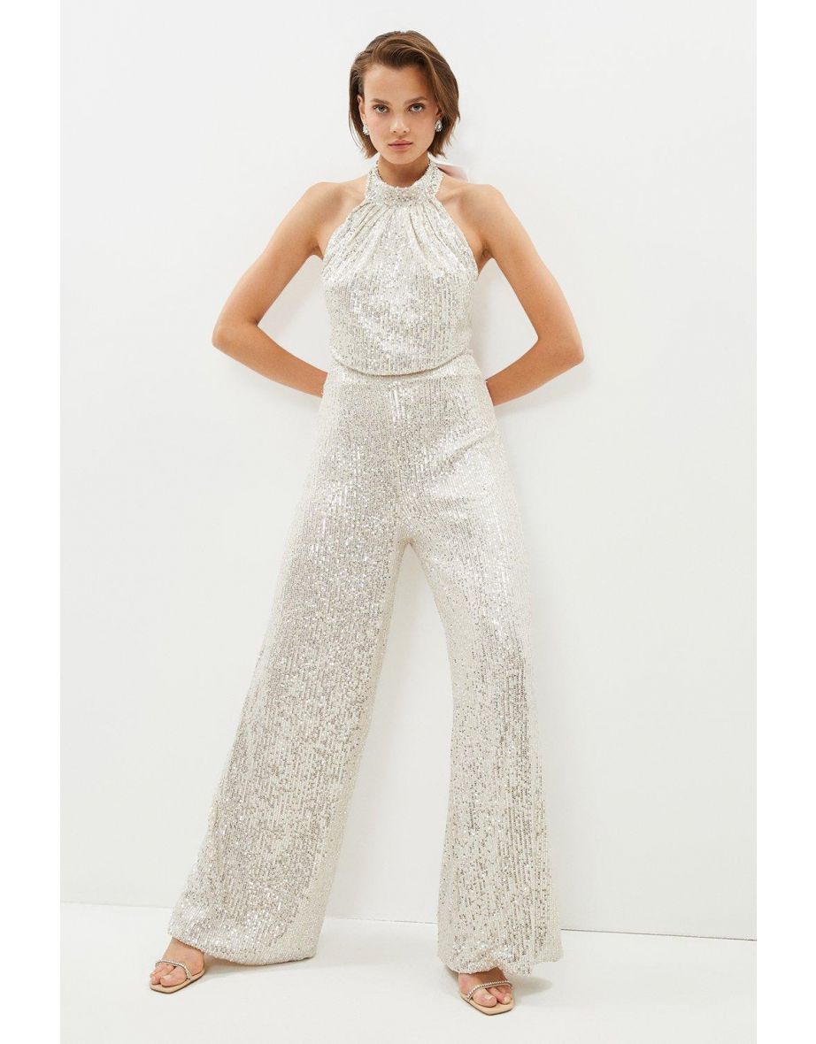 Coast store silver jumpsuit