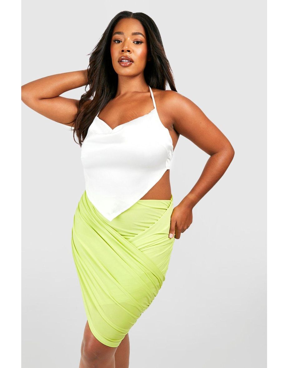 Plus size mini top skirts models