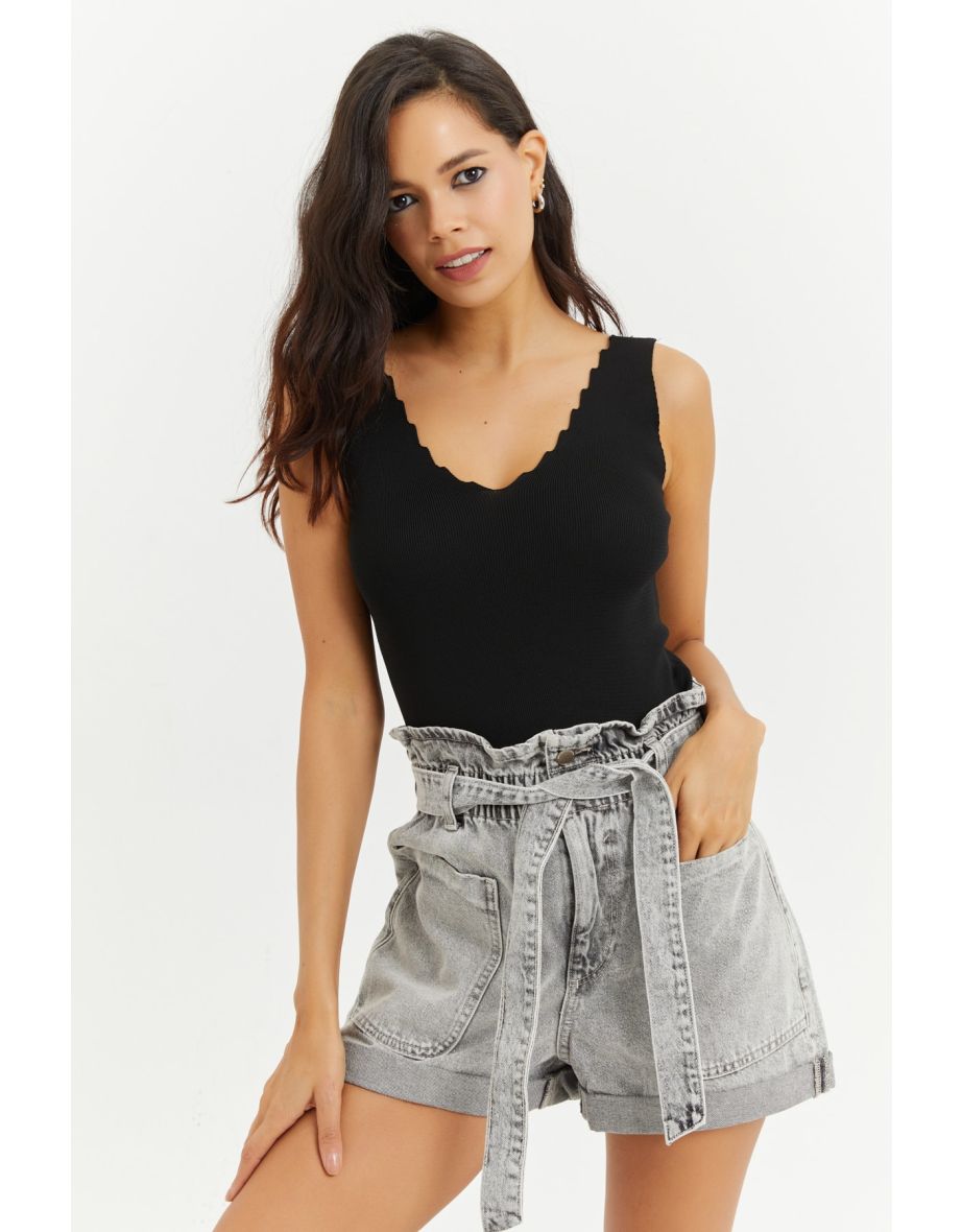 Blouse - Black - Oversize