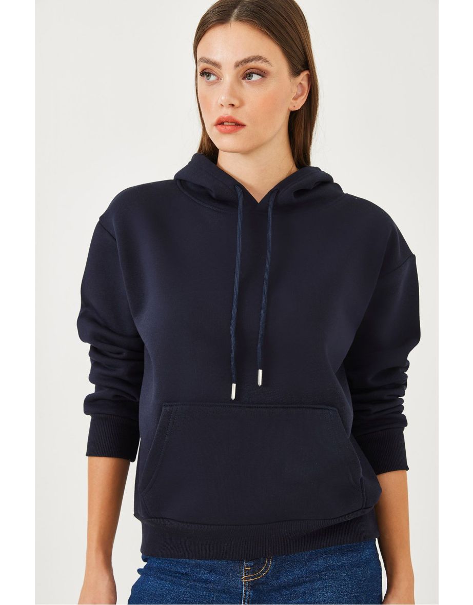 Women's Kangaroo Pocket Hoodie - 6
