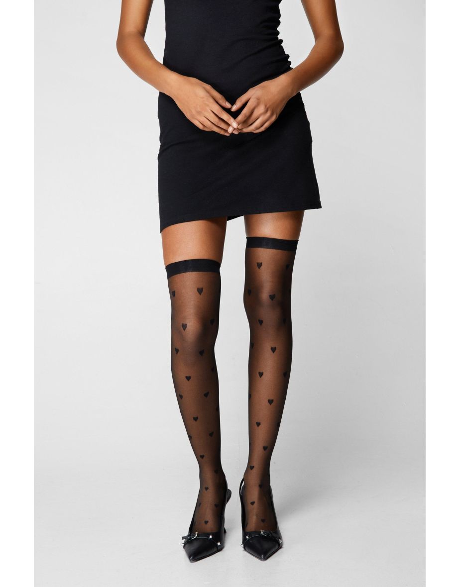 Nastygal Heart Stockings