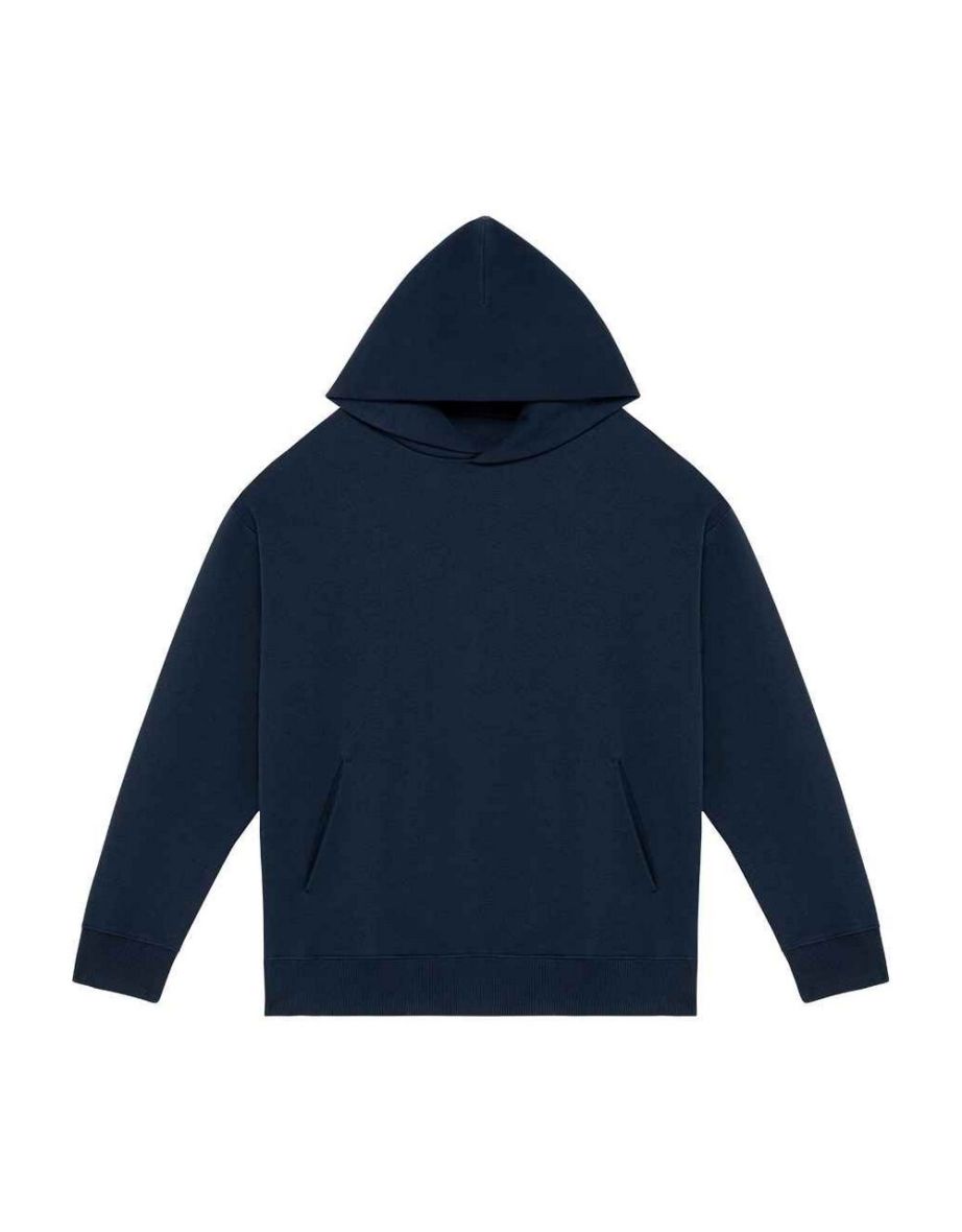 Plain dark blue hoodie online