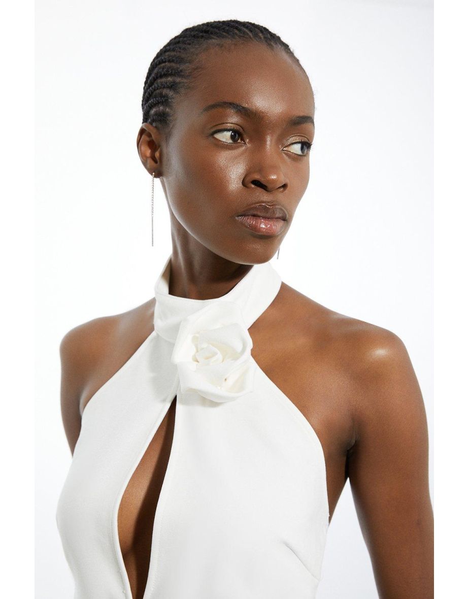 Rosette Ponte Jersey Keyhole Bodysuit - 3