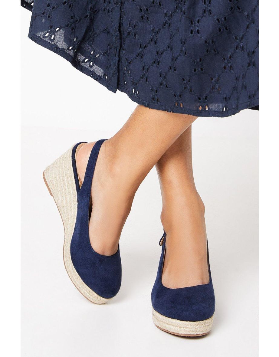 Wide Fit Riya Slingback Wedges