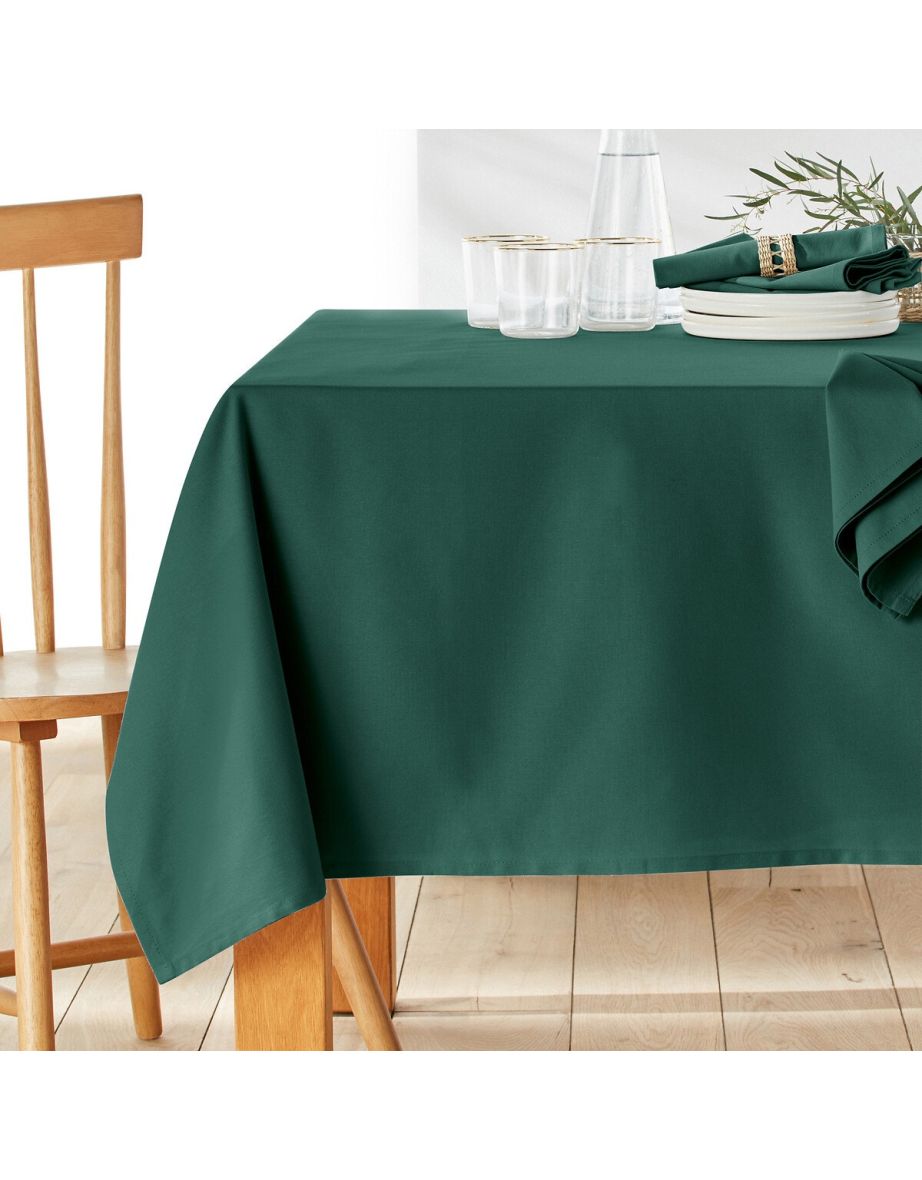 Scenario Stain-Resistant 100% Cotton Tablecloth