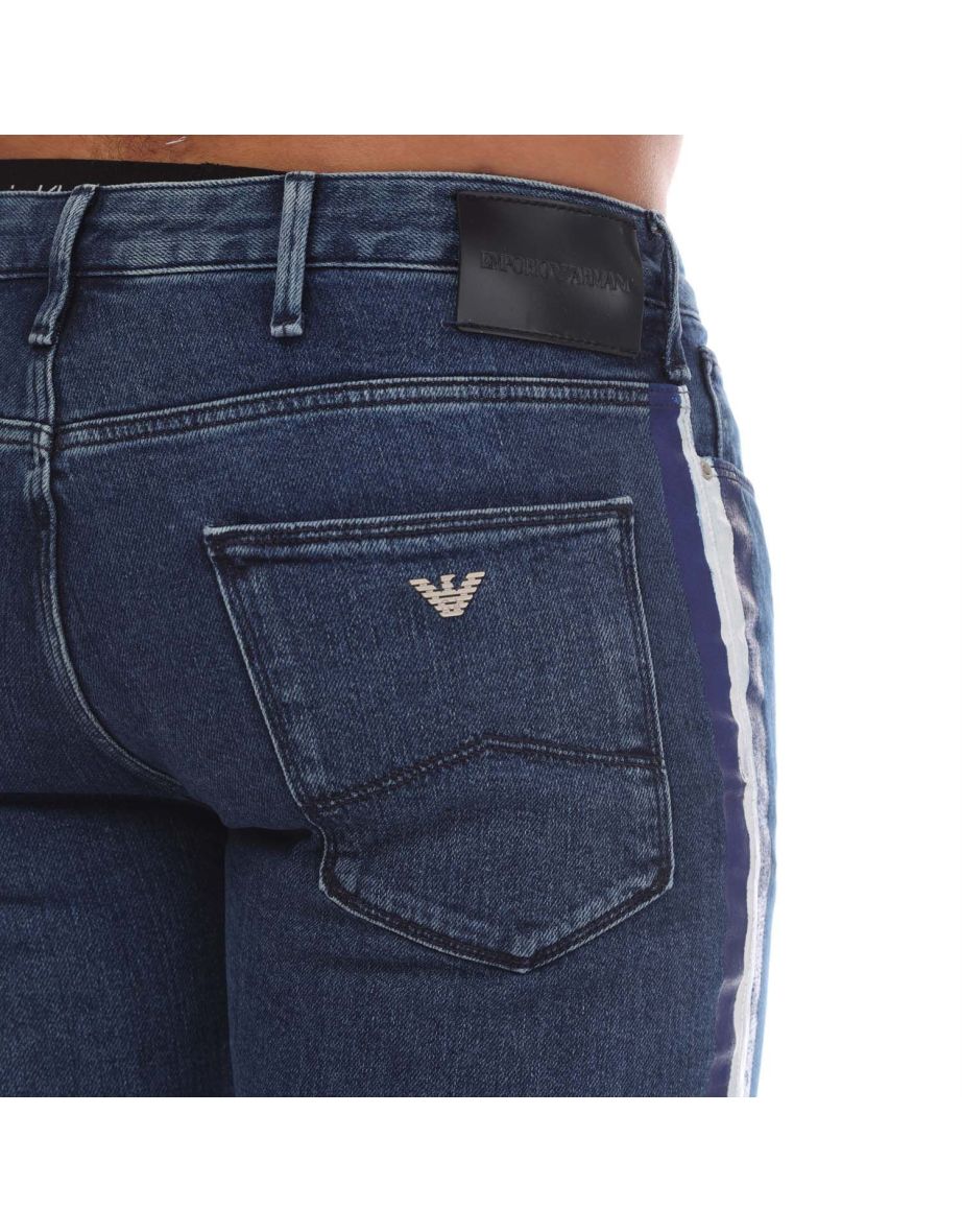 Men's Armani J06 Slim-Fit Jeans in Blue - 2