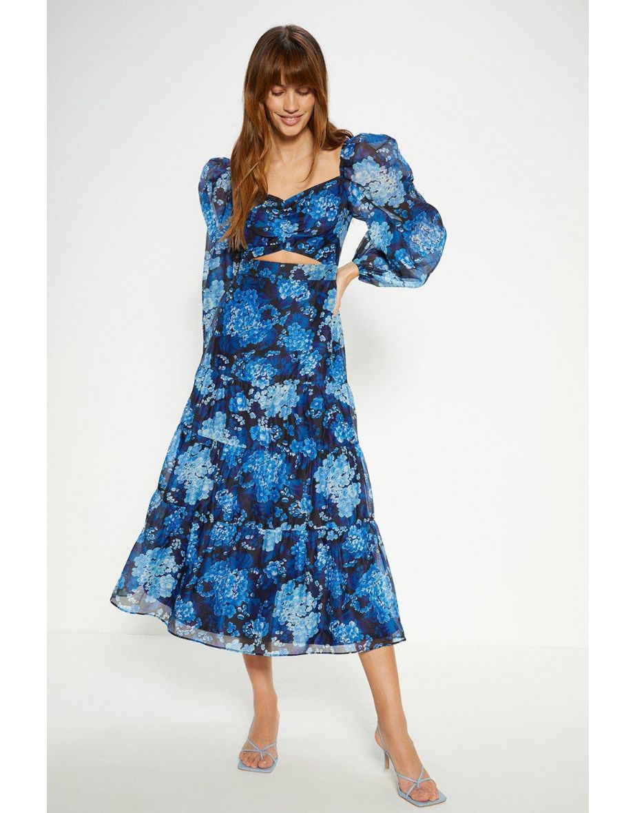 Oasis organza sale midi dress