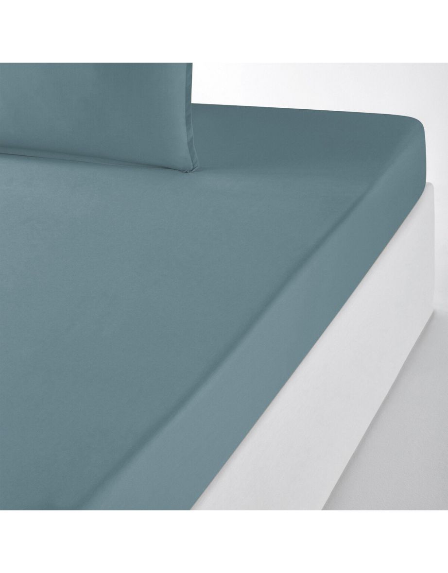 Organic Cotton Percale Plain Fitted Sheet