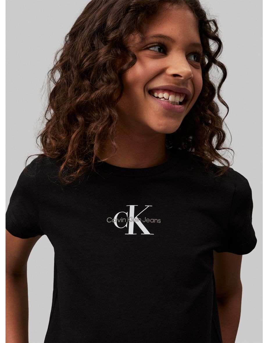 Calvin Klein Girls Monogram Logo T-Shirt - 3