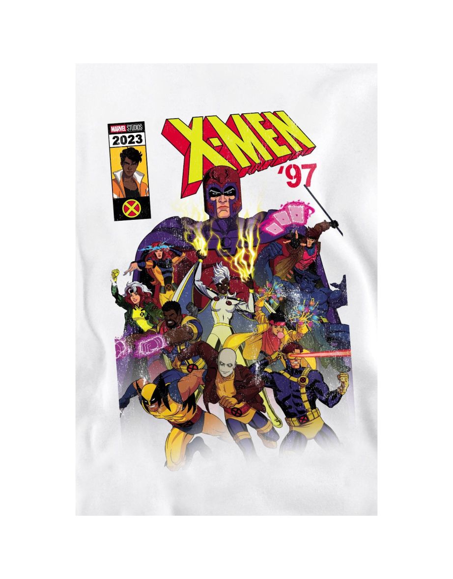 Marvel Unisex Adult X-Men Comic Cover Team Sweatshirt - White - 3