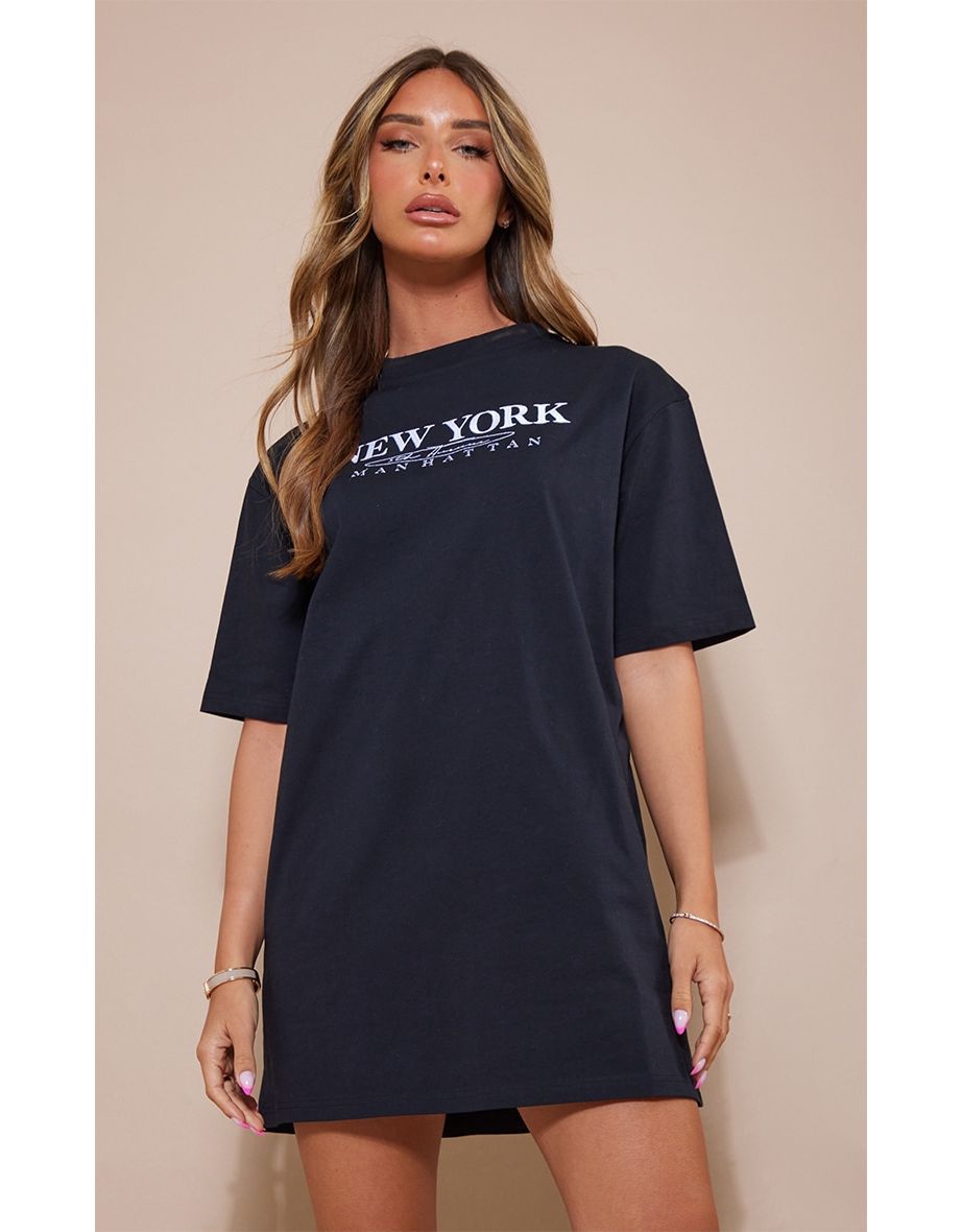 T shirt slogan hot sale dress