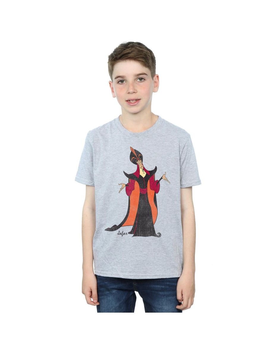 Disney Boys Aladdin Classic Jafar T-Shirt - Sports Grey
