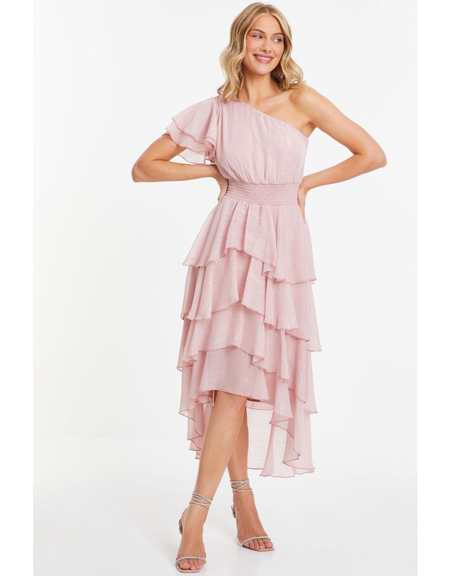 Light pink chiffon dress best sale