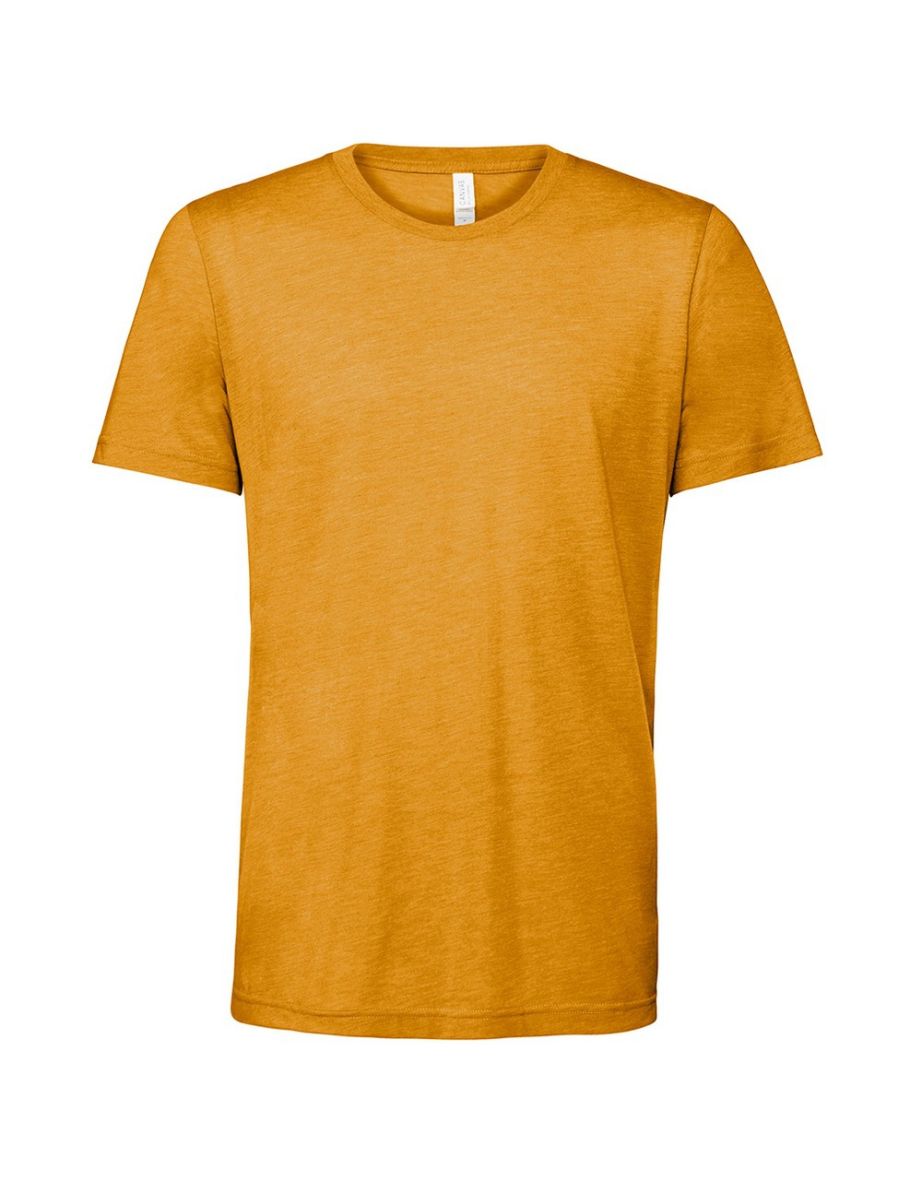 Bella + Canvas Adults Unisex Tri-Blend T-Shirt - Mustard Triblend