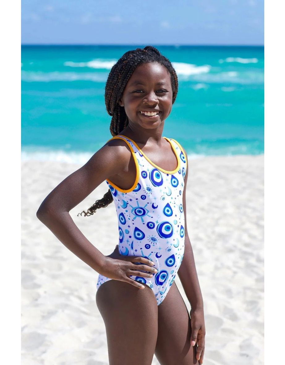 Girls Eliana Swimsuit in Blue