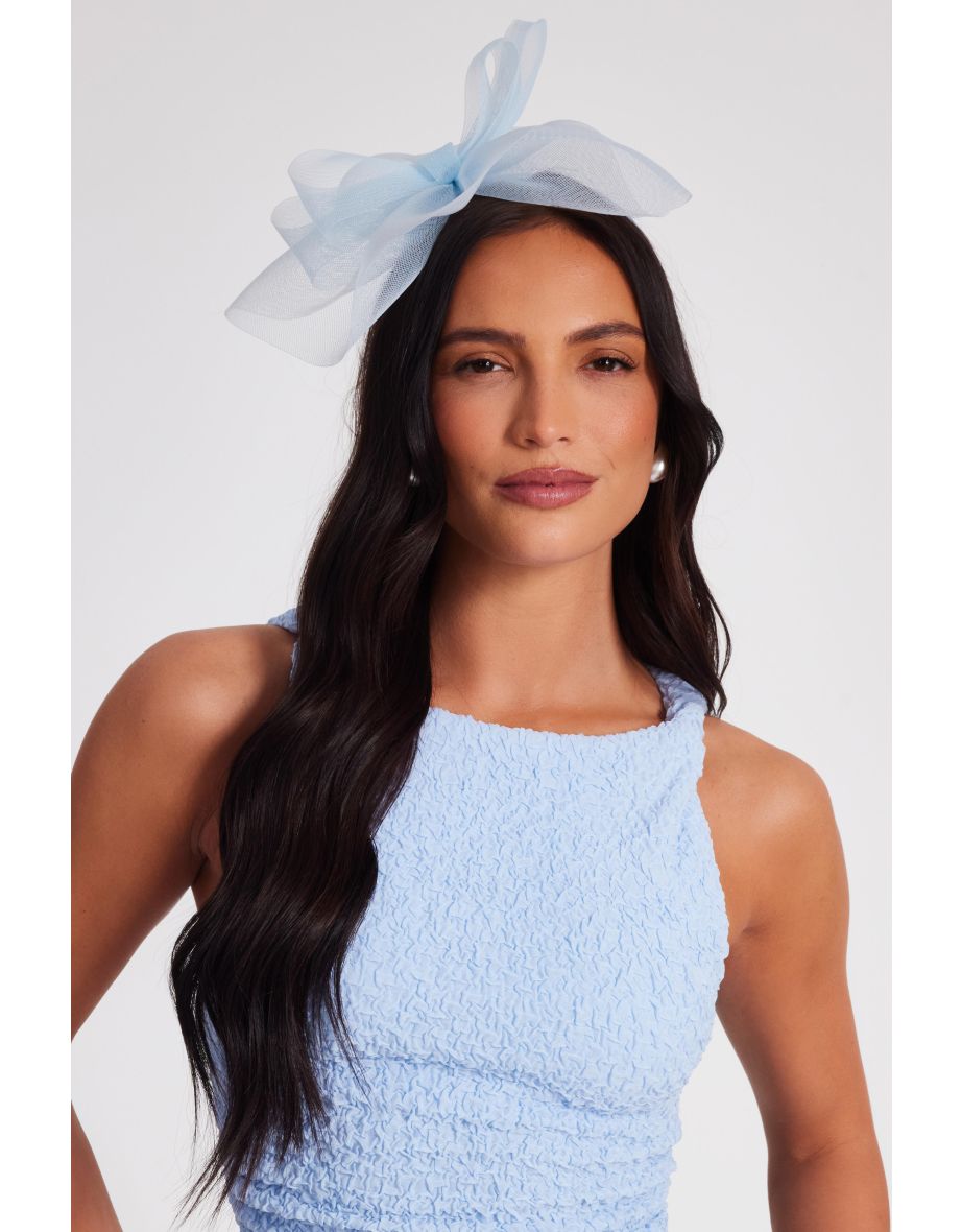 Light Blue Bow Headband Fascinator