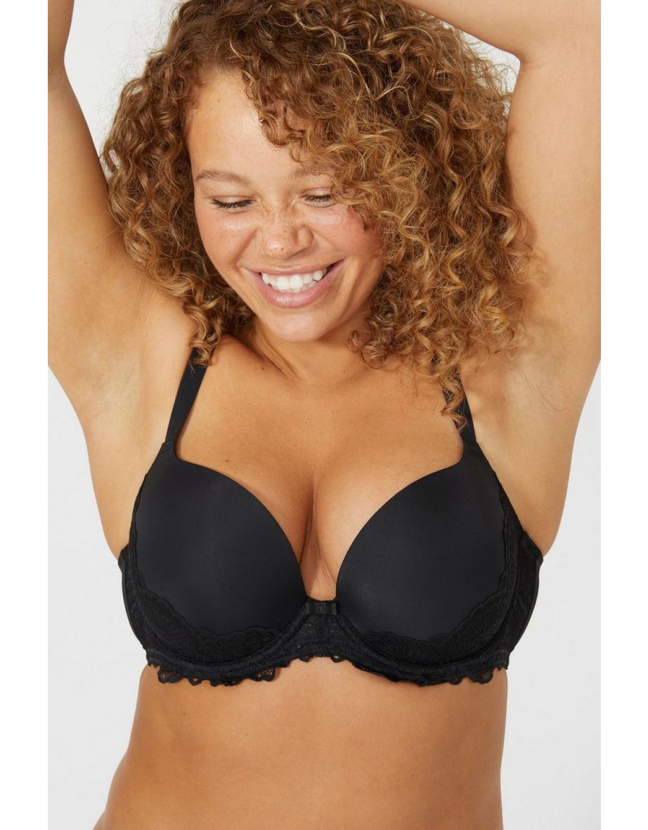 DD+ Penny Plunge Bra - black - 3