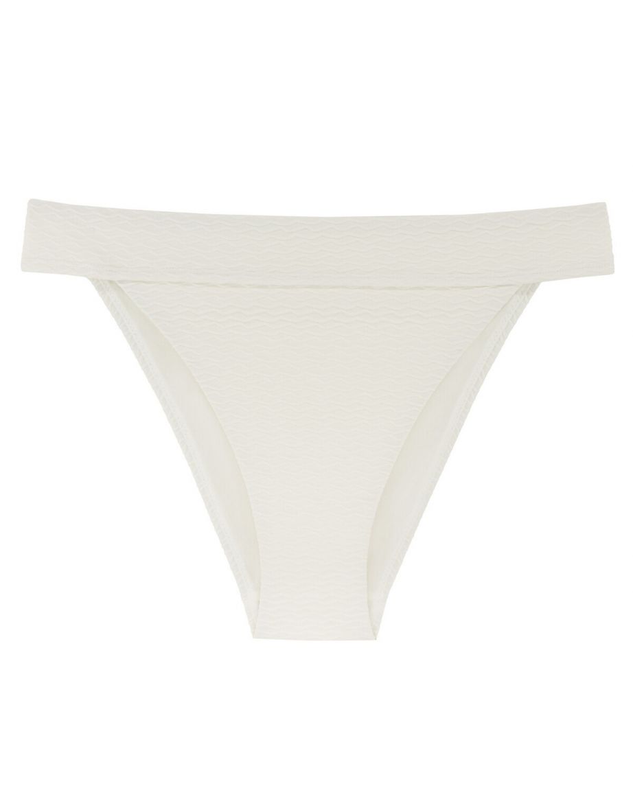 Novella Recycled Tanga Bikini Bottoms in Textured Fabric - 3