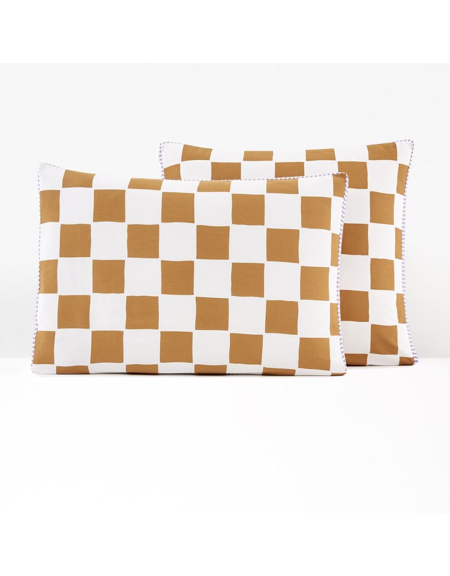 Lismore Checked 100% Cotton Pillowcase
