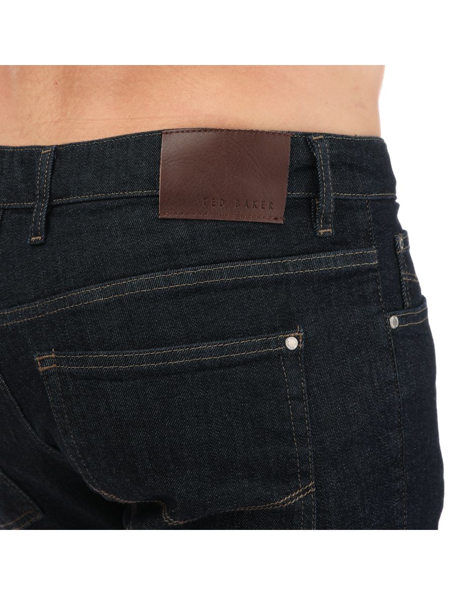 Men's Ted Baker Doww Rinse Denim Straight Fit Jeans in Blue - 2