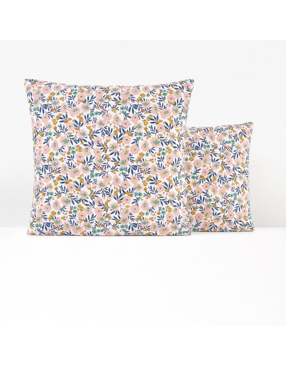 Ohara Floral Cotton Percale 200 Thread Count Pillowcase