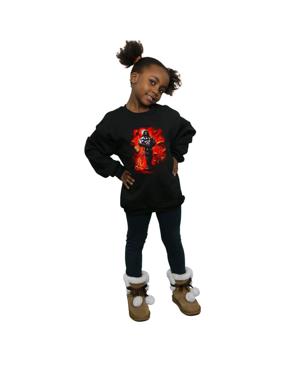 DC Comics Girls Lobo Cosmos Sweatshirt - Black - 3