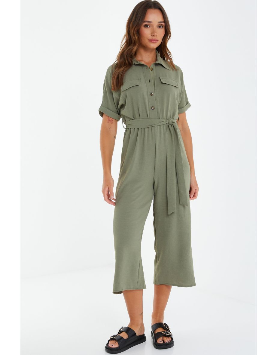 Quiz store khaki jumpsuit