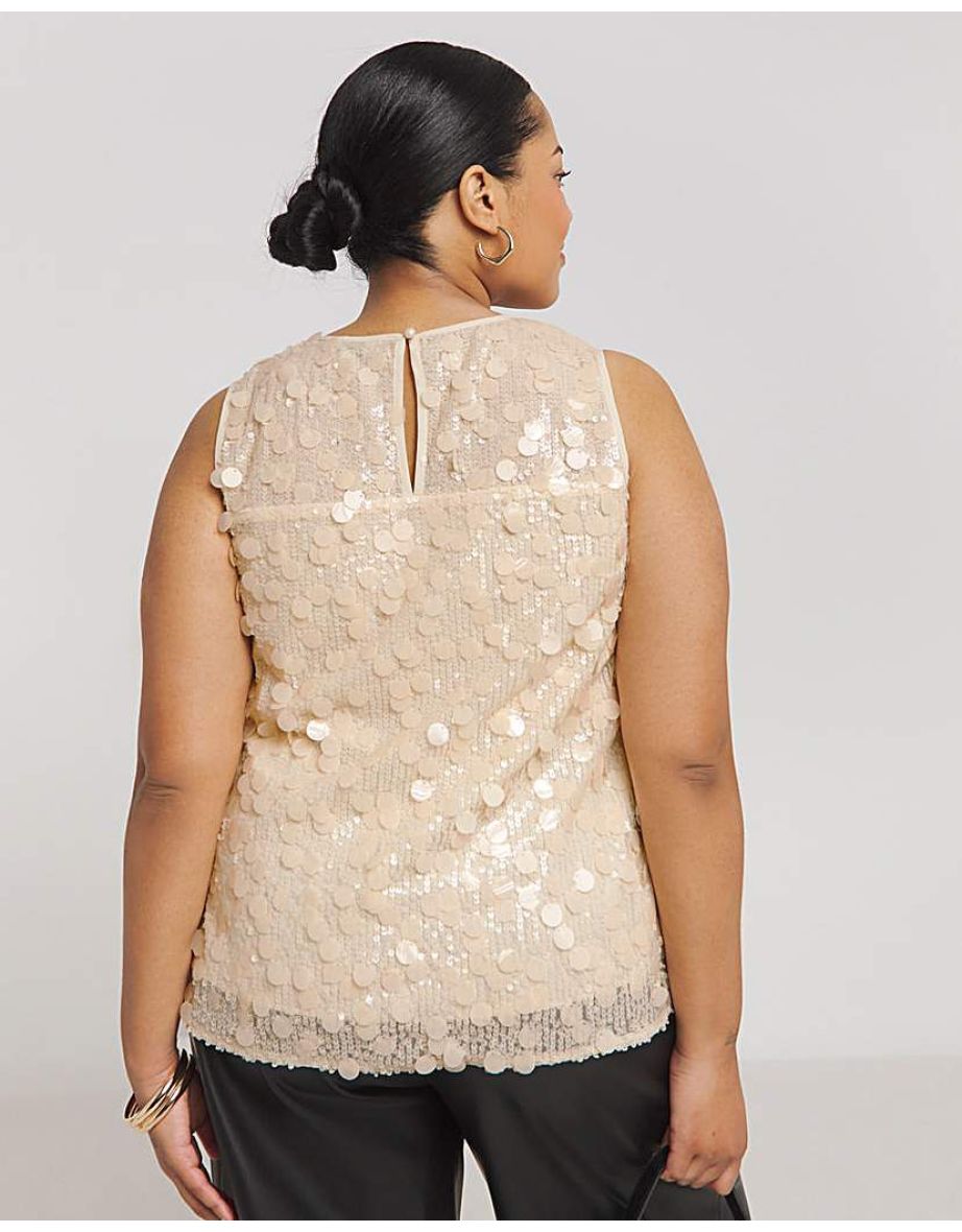Joanna Hope Sequin Shell Top - 3