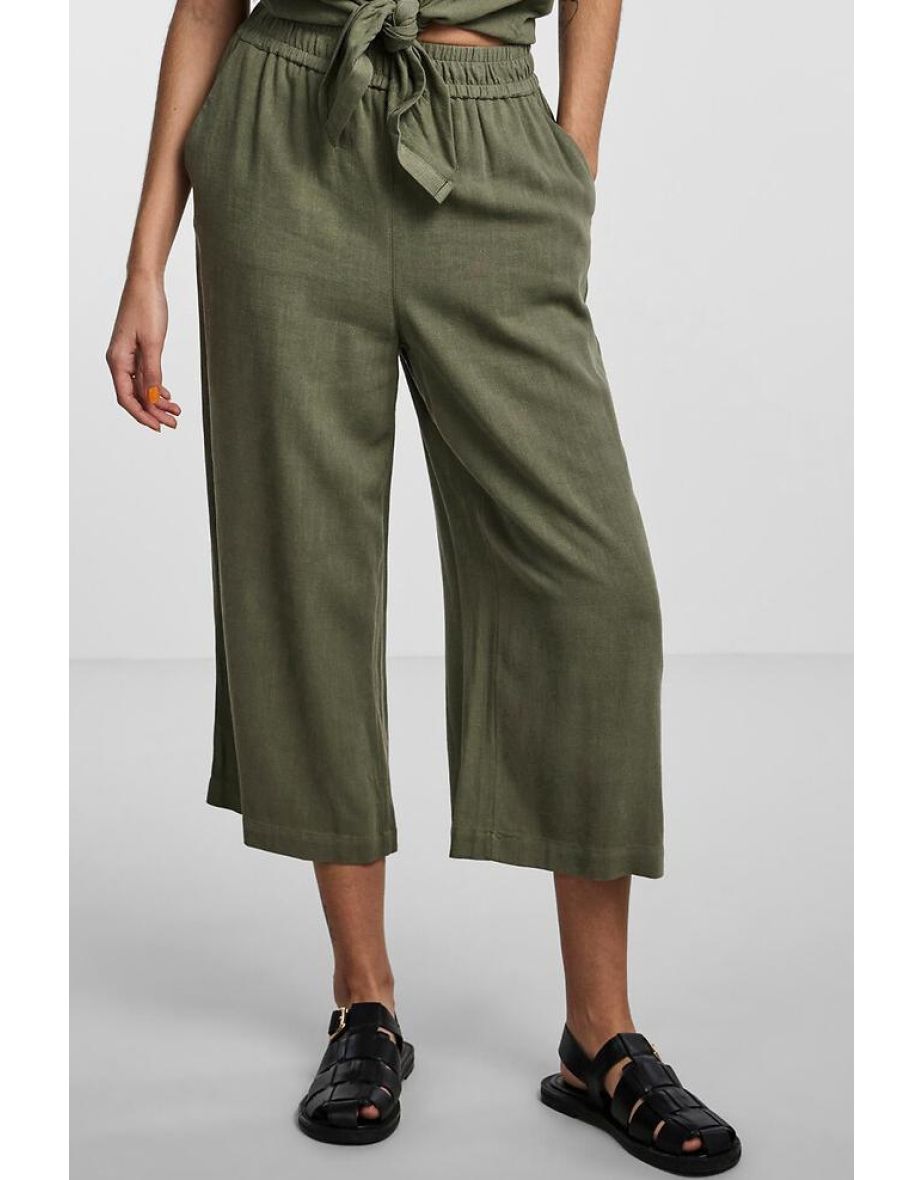 Wide Leg Culottes with High Waist