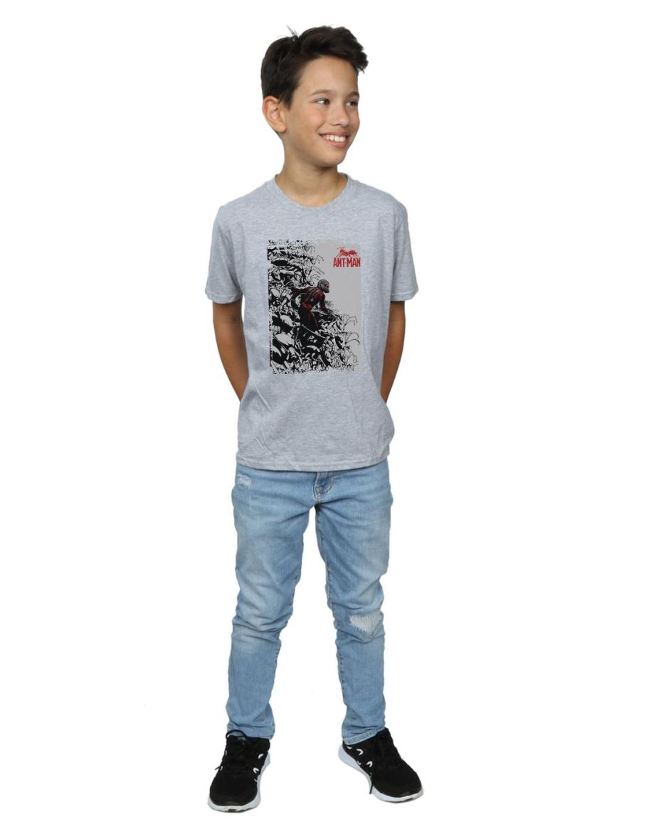 Marvel Boys Ant-Man Army T-Shirt - Sports Grey - 3