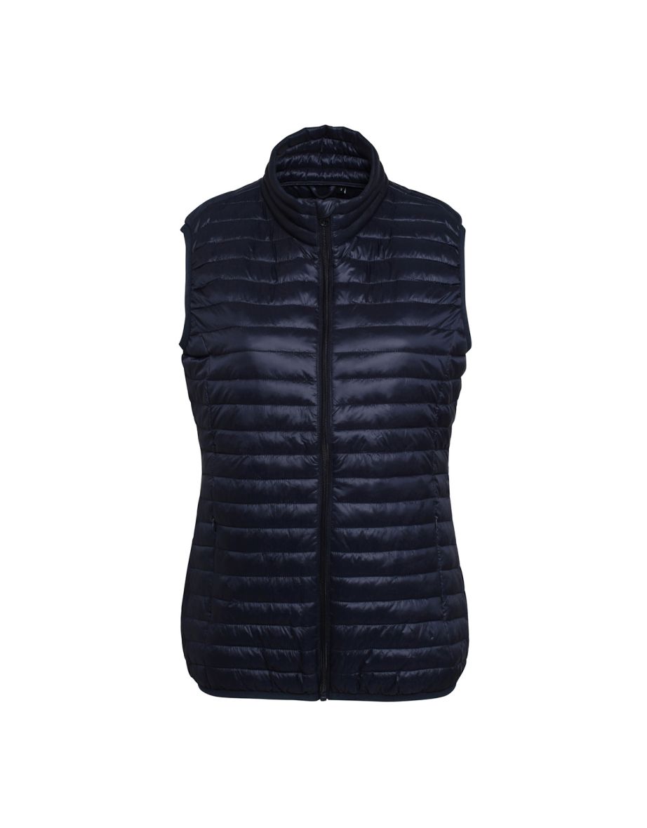 2786 Womens/Ladies Tribe Fineline Padded Gilet/Bodywarmer - Navy
