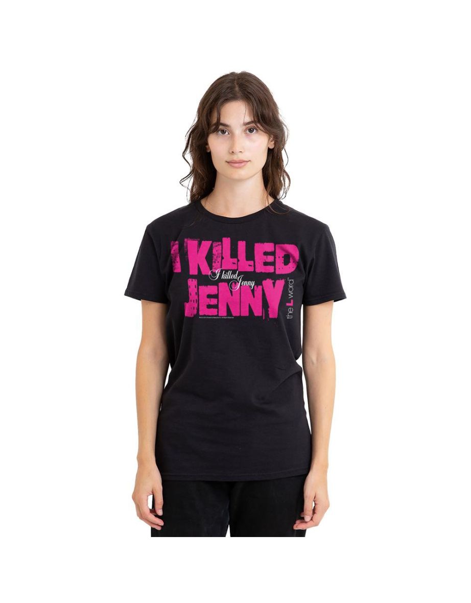 The L Word Unisex Adult I Killed Jenny T-Shirt - Black
