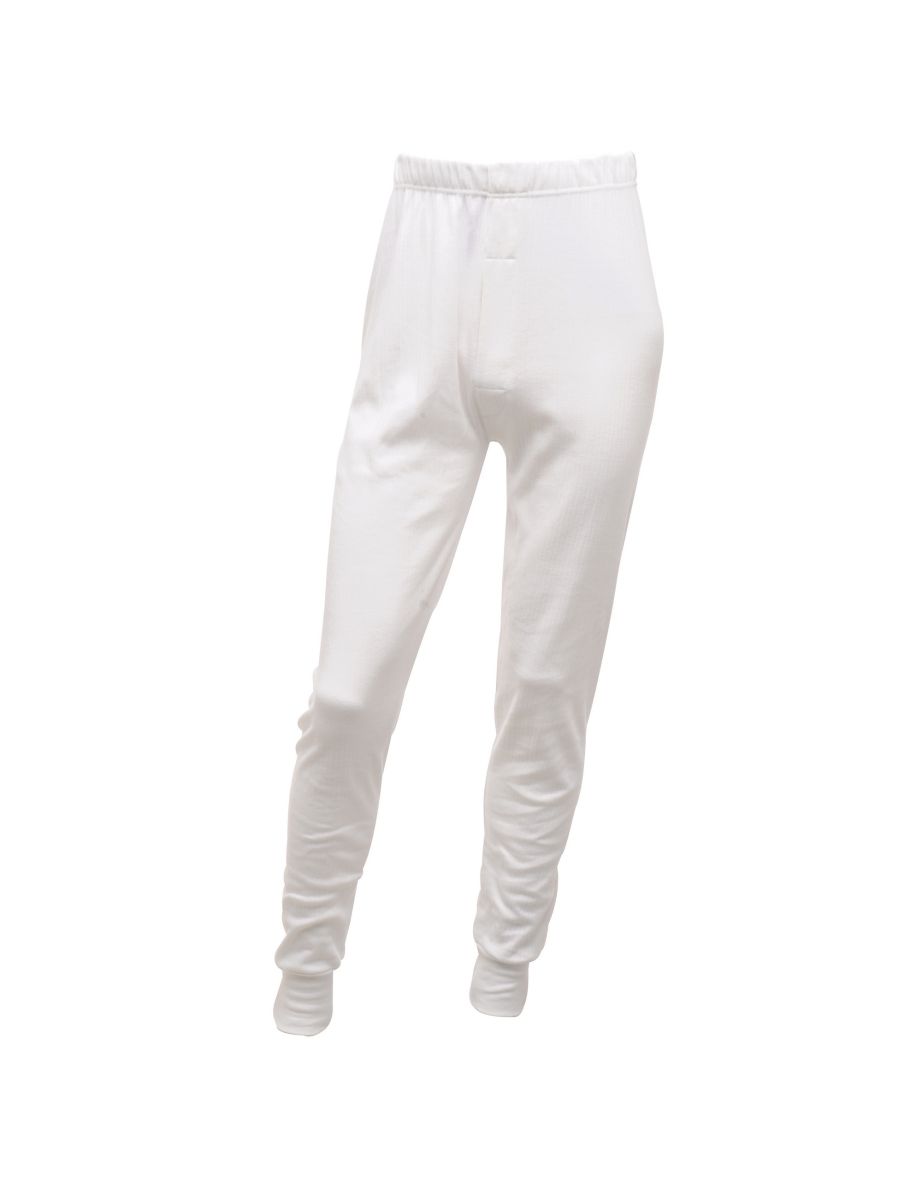 Regatta Mens Thermal Underwear Long Johns - White