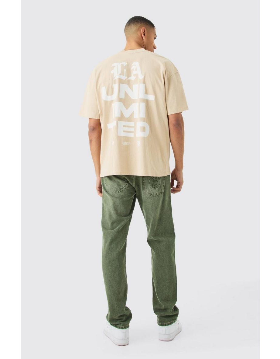 Oversized Unlimited Graphic T-shirt - sand - 2