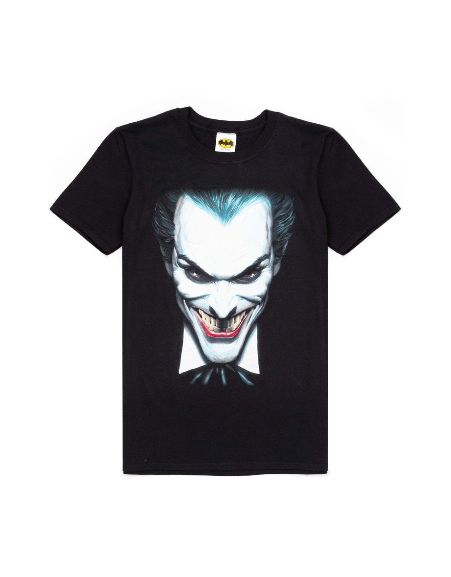 The Joker Mens Face Short-Sleeved T-Shirt - Black